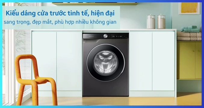 Ưu nhược điểm máy giặt Samsung cửa trước WW10T634DLX/SV: Có đáng mua trong phân khúc máy giặt 10kg cao cấp?