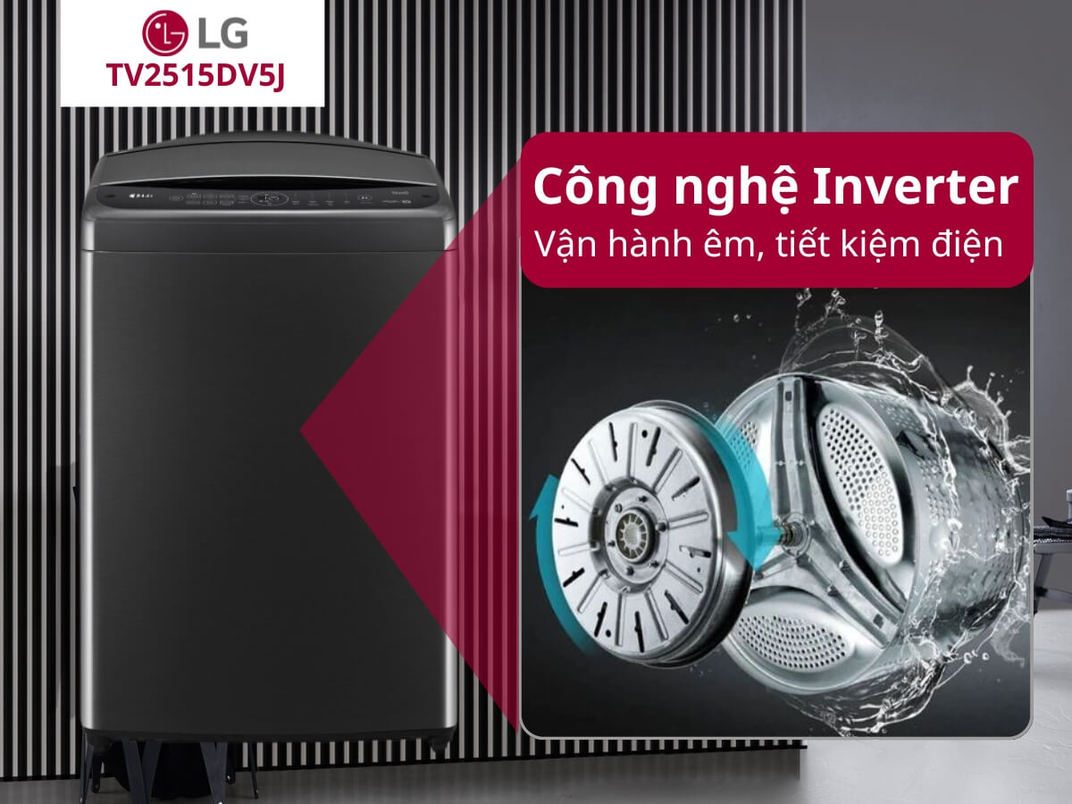 Máy giặt LG 15kg T2515VBTB phù hợp gia đình đông người không? Trải nghiệm thực tế sau thời gian sử dụng