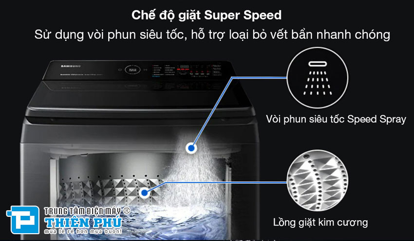 Trải nghiệm thực tế máy giặt Samsung 12kg WA12CG5745BV/SV: Giặt siêu tốc 31 phút, phù hợp gia đình đông người?