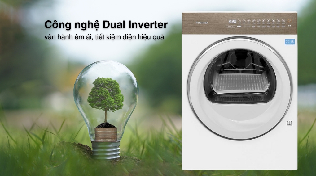 Ưu điểm vượt trội của máy sấy quần áo Toshiba bơm nhiệt TD-T37BS90HWV(WT)