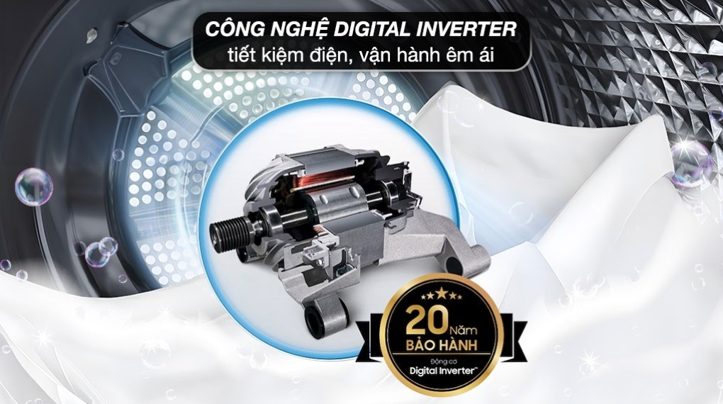 Máy giặt LG lồng đứng 14kg T2314DX5G thông minh vượt trội với trí tuệ nhân tạo