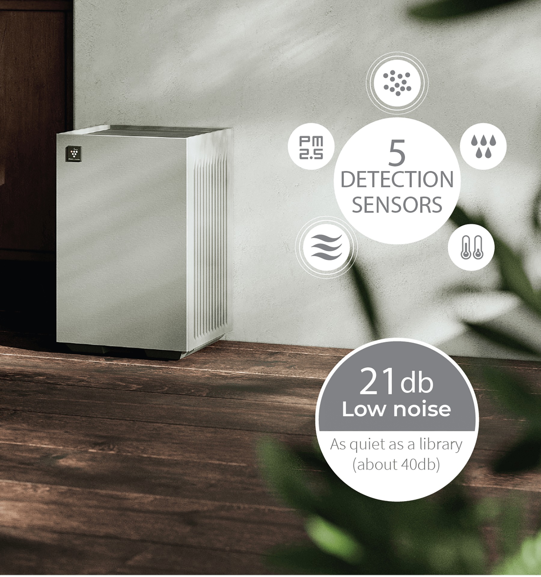 Sharp FP-S42V-L, máy lọc không khí tạo ion thông minh đáng mua nhất 2026