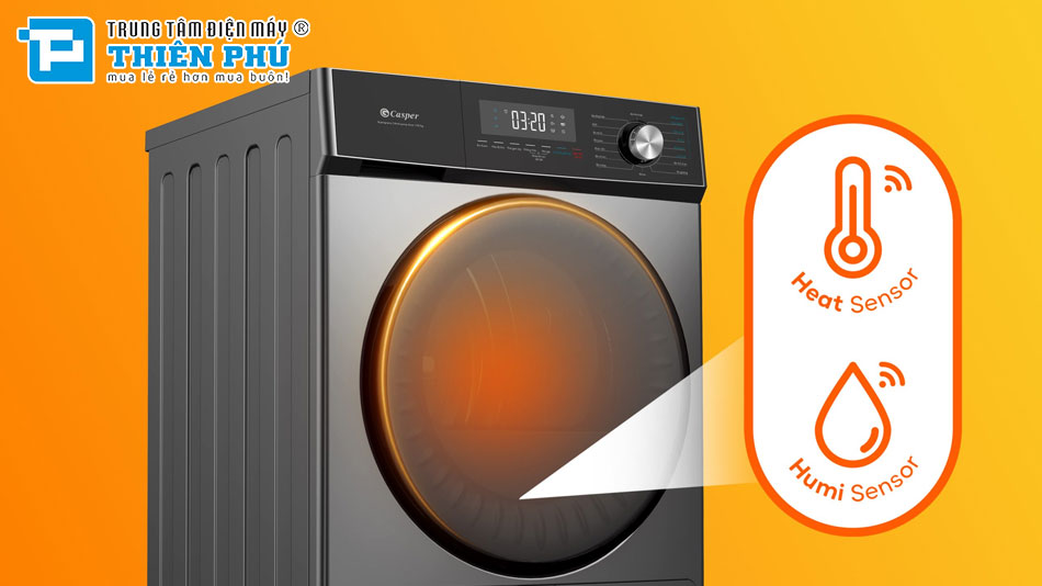 Máy Sấy Quần Áo Casper 9Kg TD-P9HG1