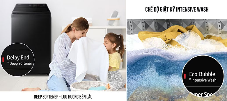 5 lý do nên chọn máy giặt Samsung lồng đứng 12kg WA12CG5745BV/SV thay vì các dòng cùng tầm giá