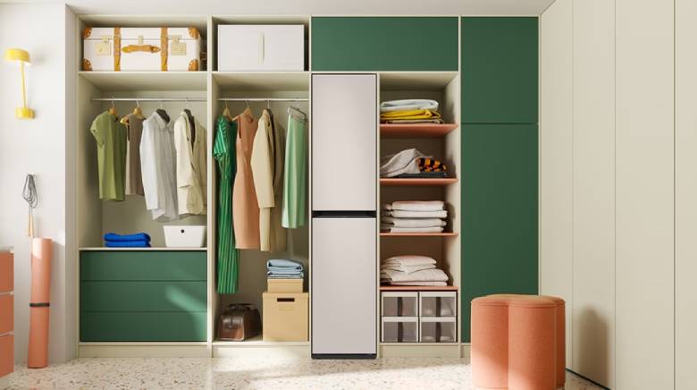 Xu hướng sống hiện đại với tủ chăm sóc quần áo Samsung DF18CB8600ERSV