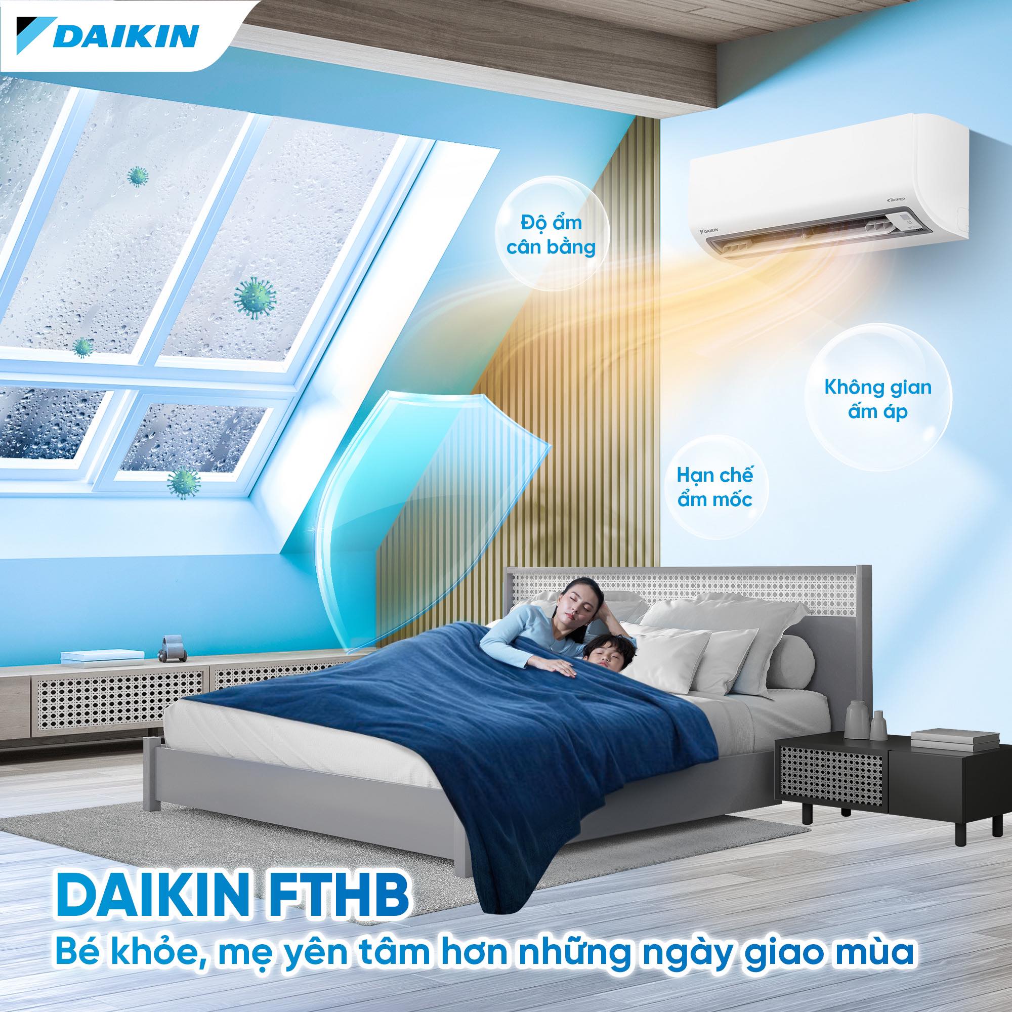 Điều hòa Daikin FTHB25ZVMV, giải pháp 2 trong 1 hoàn hảo cho mùa đông không lo khô da