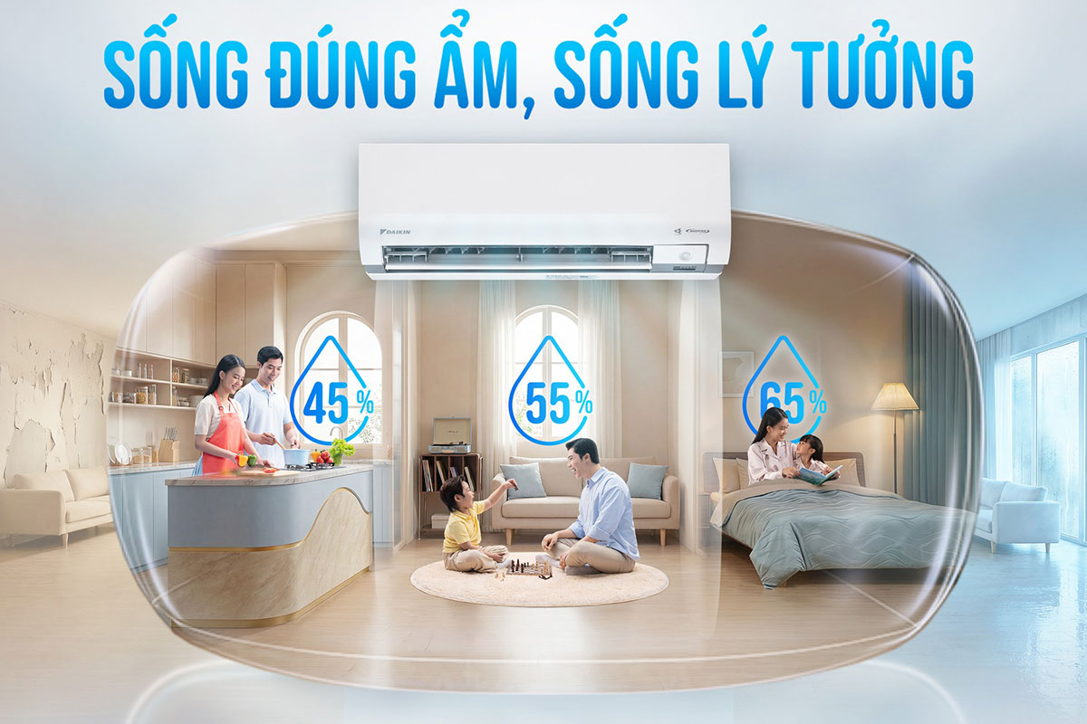 Điều hòa Daikin FTKM50AVMV 2026 chỉ số CSPF 7.16 là vua tiết kiệm điện phân khúc 18000btu