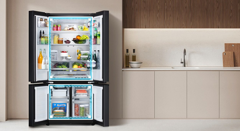 Bạn nên chọn mẫu tủ lạnh LG 4 cánh F58BGD cho phòng bếp