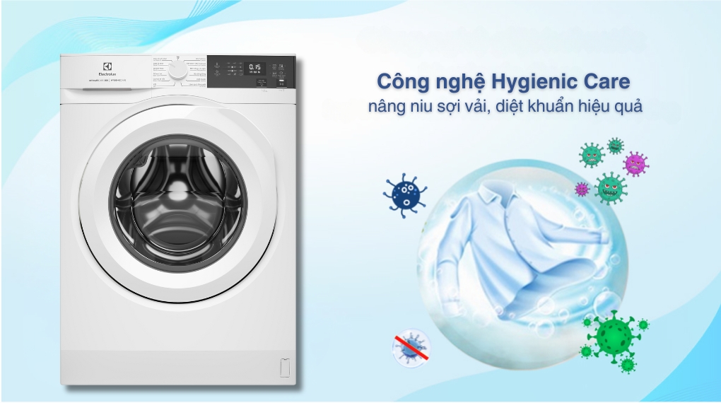 8 Lý do thuyết phục lựa chọn máy giặt Electrolux 10kg cửa ngang EWF1024D3WC