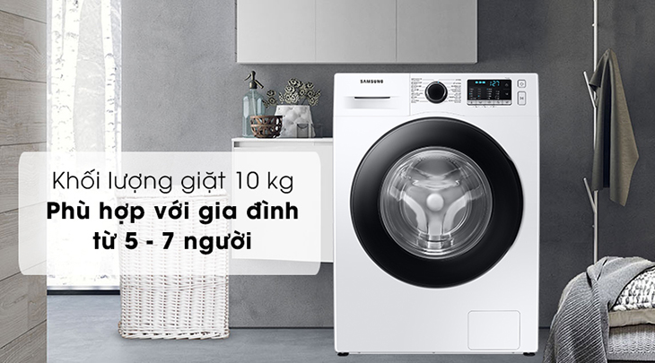 Tìm hiểu máy giặt 10kg LG FX1410N5G và Samsung WW10DB7U34GWSV nên dùng loại nào cho gia đình 5 đến 7 thành viên
