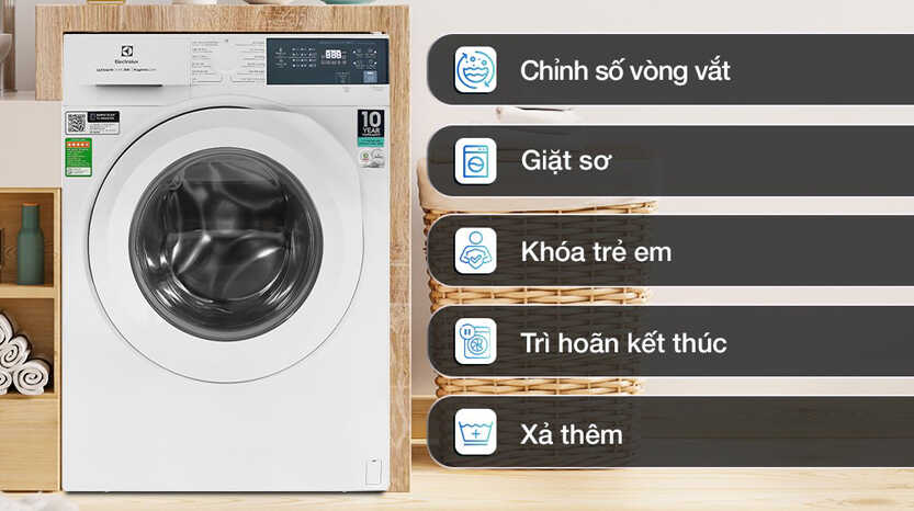 Hướng dẫn sử dụng máy giặt Electrolux lồng ngang giá rẻ EWF1024D3WC cho người mới 