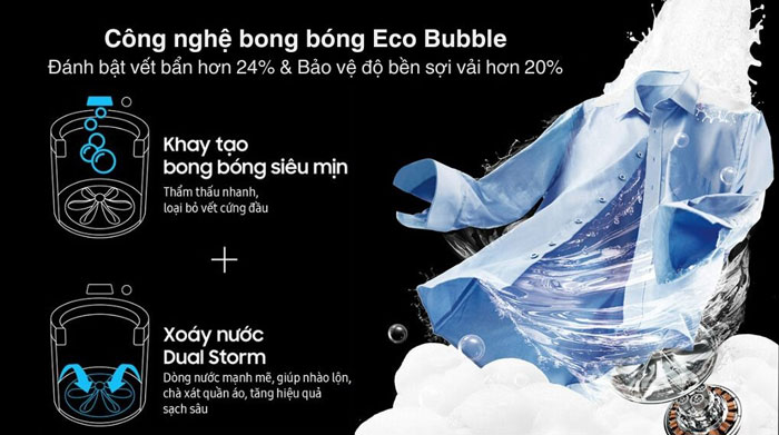 So sánh máy giặt lồng đứng Samsung WA14CG5886BV/SV với LG T2314DX5G có gì đặc biệt 