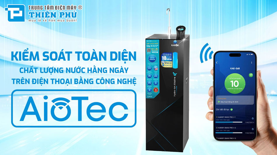 Công nghệ thông minh AioTec: Quản lý nước trong lòng bàn tay