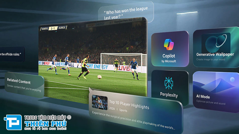 Smart Tivi Samsung OLED 83 Inch 4K Vision AI QA83S90HAKXXV