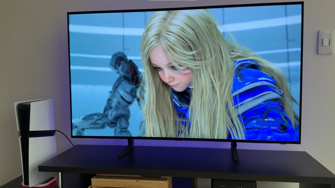 Test độ sáng và độ tương phản của tivi Samsung 77 inch OLED QA77S90FAEXXV