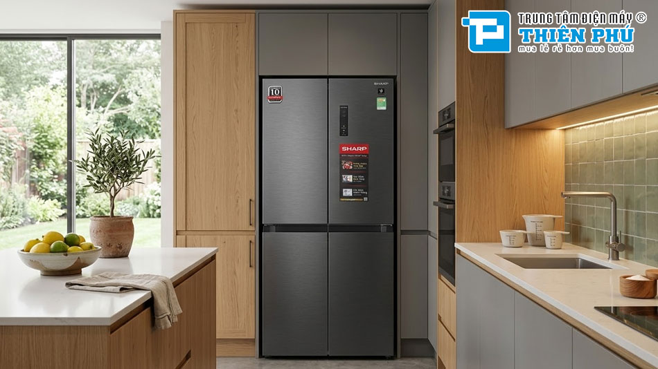 Tủ Lạnh Sharp Multi Door Inverter 421 Lít SJ-FXP510V-MG