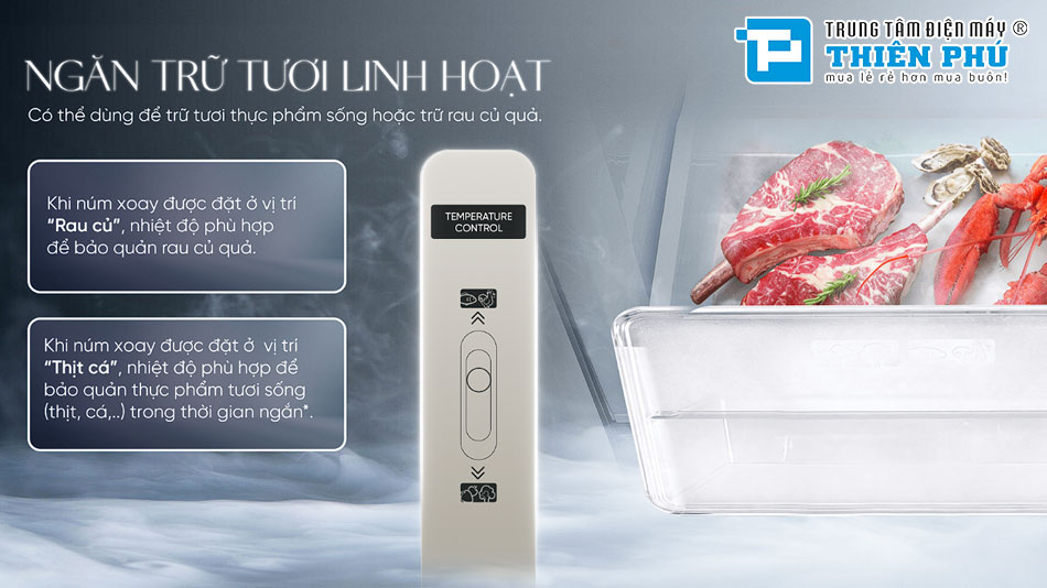 Tủ Lạnh Sharp Multi Door Inverter 421 Lít SJ-FXP510V-MG