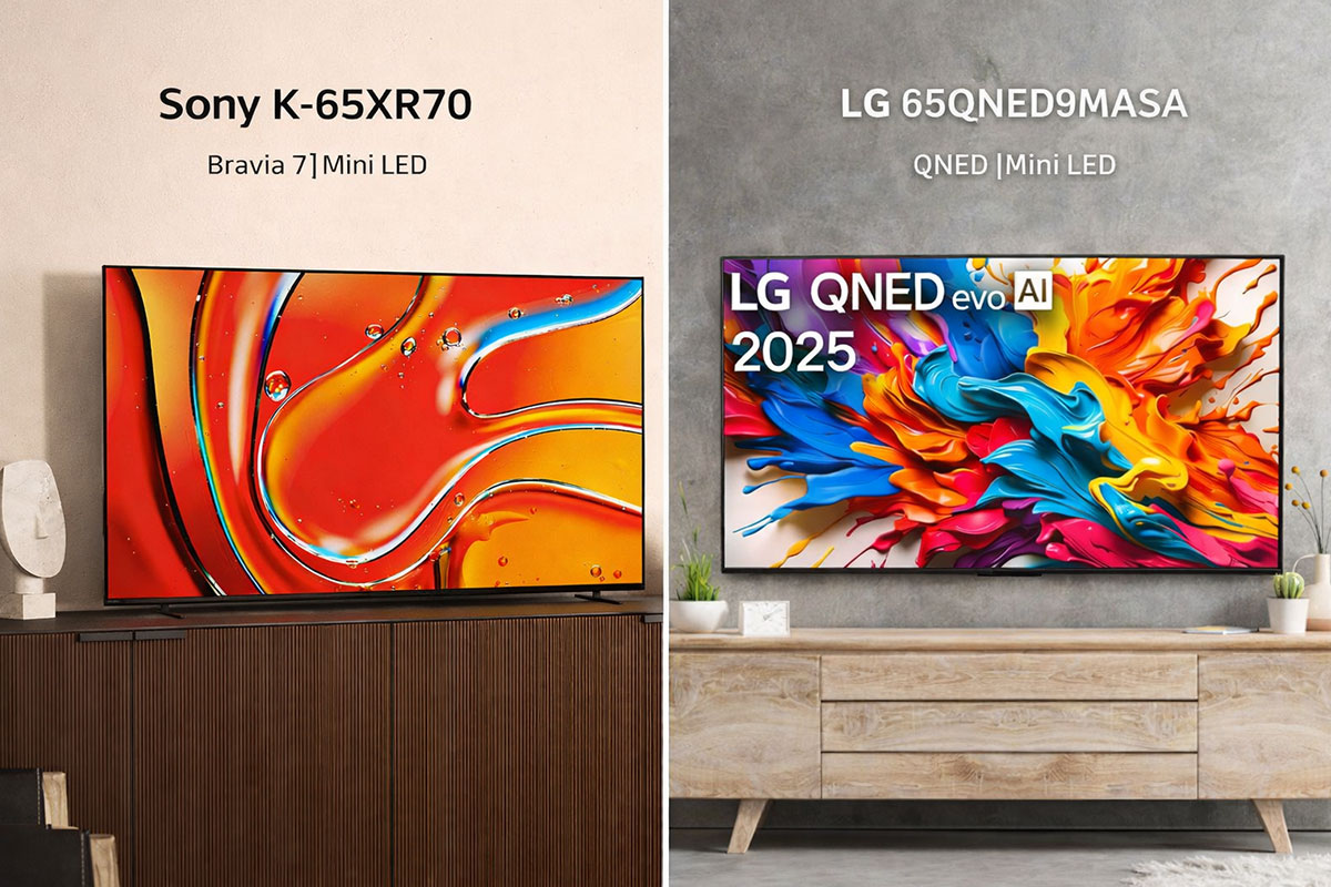 So sánh tivi Sony K-65XR70 và tivi LG 65QNED9MASA, nên mua tivi nào ở phân khúc trên 30 triệu?