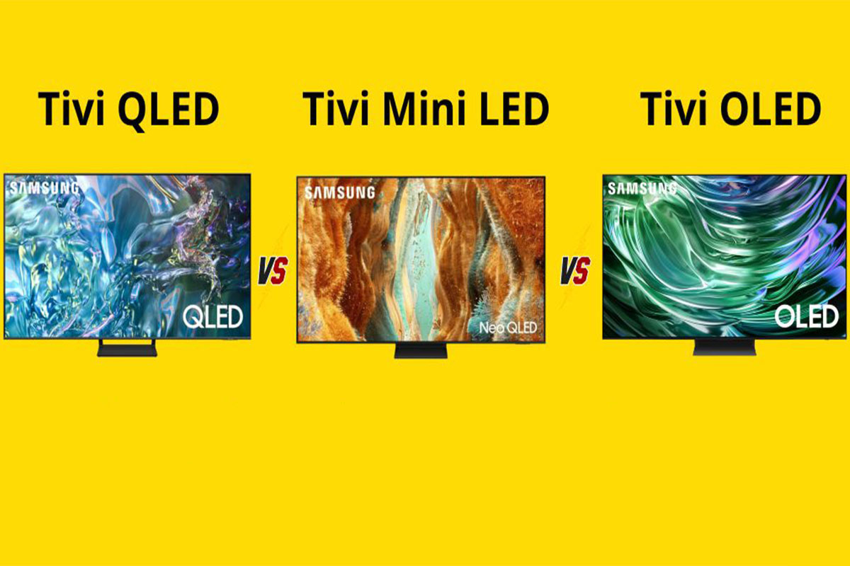 So sánh sự khác biệt của dòng tivi OLED so với tivi LED và tivi QLED