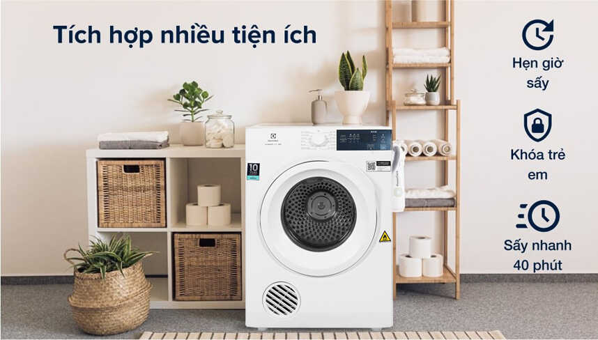 Tìm hiểu ưu điểm và nhược điểm của dòng máy sấy quần áo thông hơi Electrolux