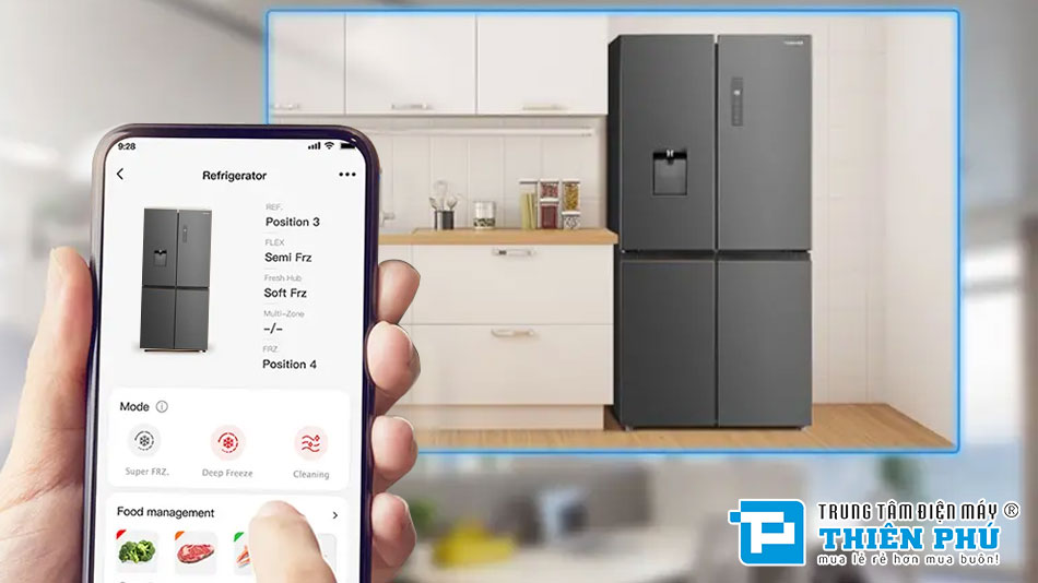 Tủ Lạnh Toshiba Multi Door Inverter 471 Lít GR-RF606WI-PMV(60)-AG