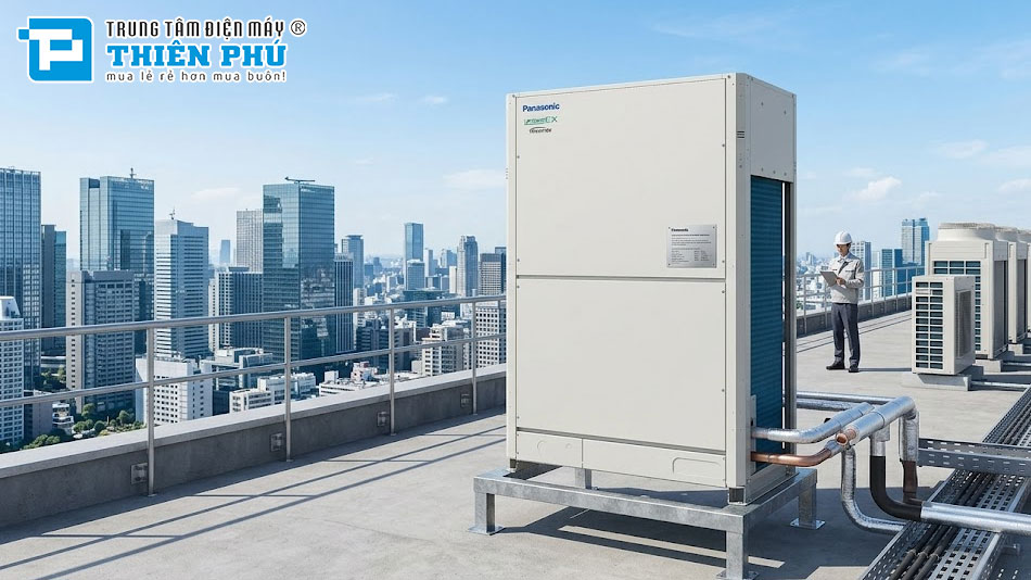 Vì sao nên đầu tư dàn nóng điều hòa trung tâm Panasonic 2 chiều U-16ME2H7 cho biệt thự, nhà phố?