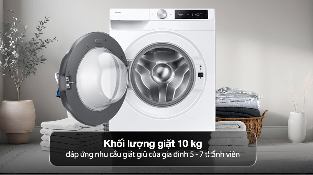 Hướng dẫn sử dụng máy giặt Samsung cửa trước WW10DG6U34LESV từ A–Z: Tối ưu giặt sạch, tiết kiệm điện và kéo dài tuổi thọ máy