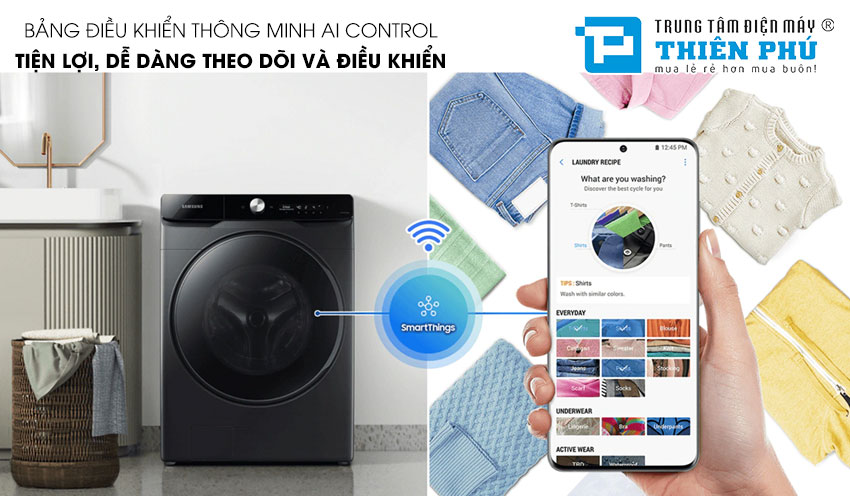 Hướng dẫn sử dụng máy giặt sấy Samsung inverter WD11T734DBX/SV tiết kiệm điện giặt sạch sấy nhanh tại nhà