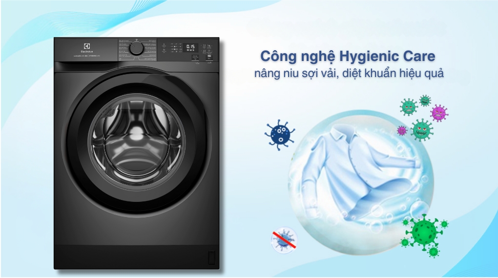 Máy giặt Electrolux 10kg EWF1023P5SC có tốt không? Phân tích khả năng diệt khuẩn, giặt êm và bảo vệ vải mỏng