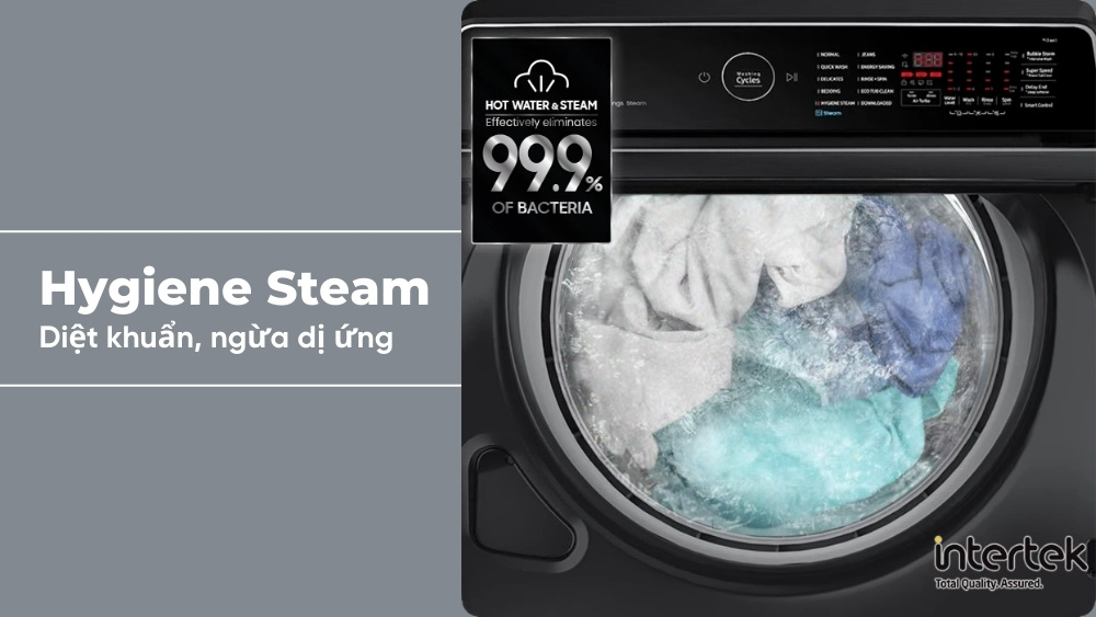 Review chuyên sâu máy giặt Samsung inverter WA80F21B9BSV: Giặt hơi nước, siêu tốc 31 phút có sạch vượt trội?