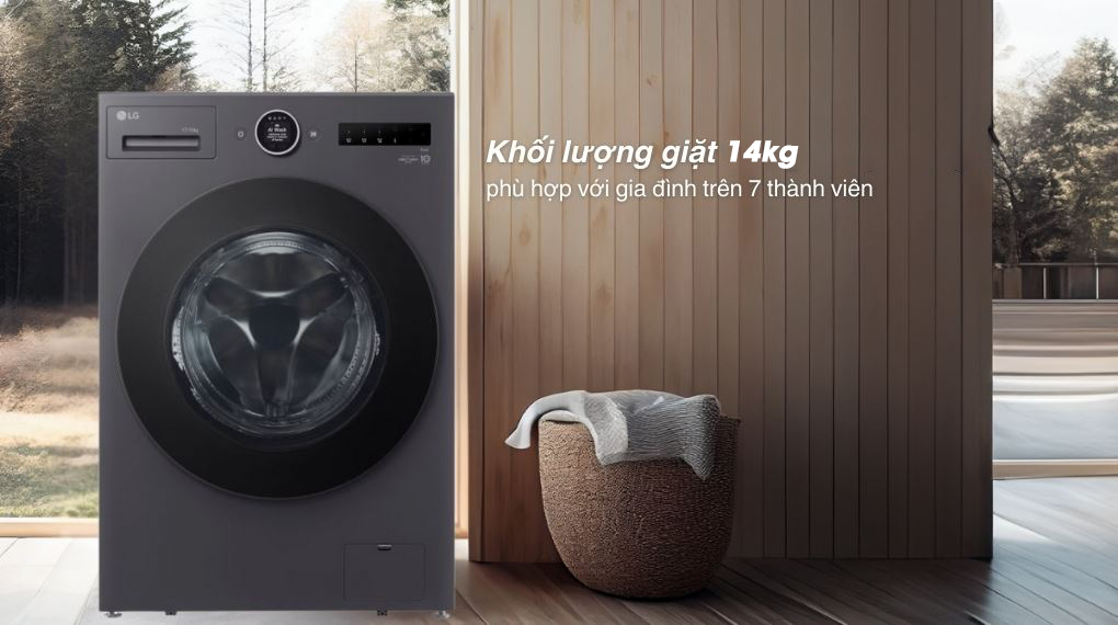 Đánh giá máy giặt LG lồng ngang FX1414S3KA lựa chọn ‘vàng’ cho gia đình đông người