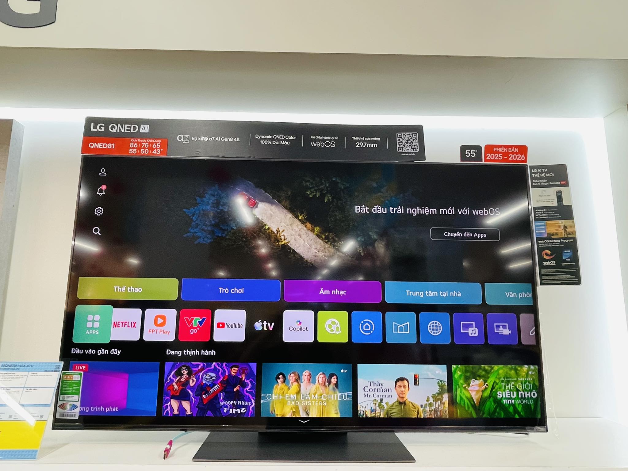 Tivi 55 inch loại nào tốt 2026, top 5 siêu phẩm không thể bỏ qua