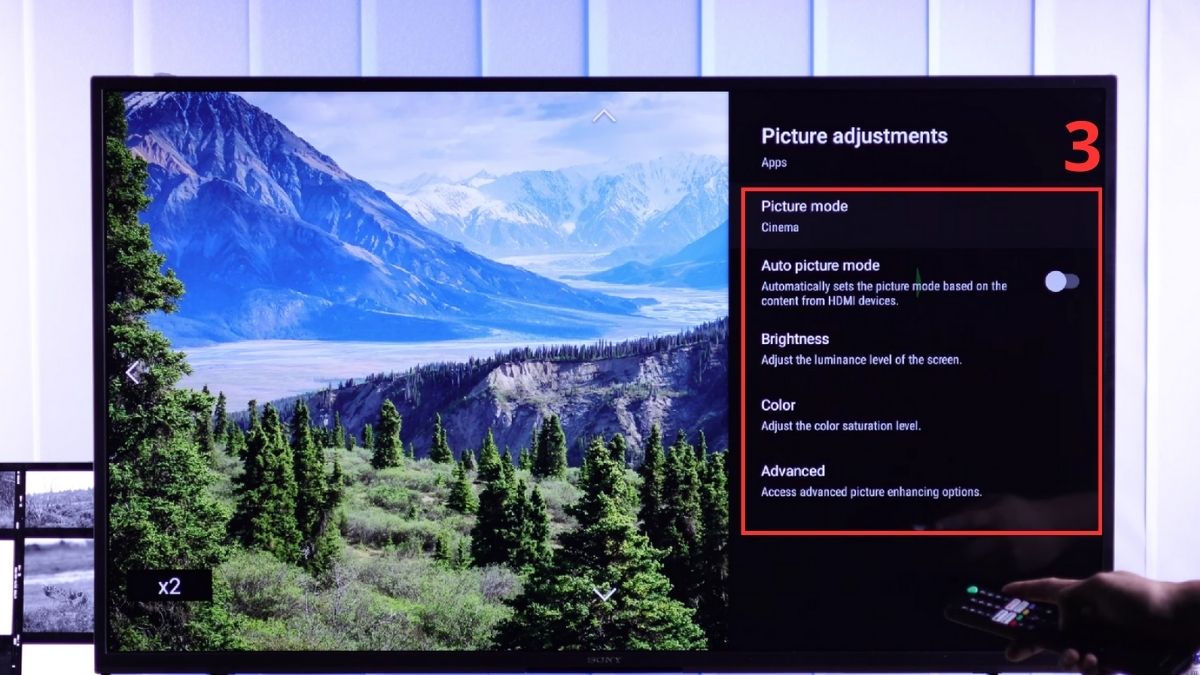 Cách cài đặt hình ảnh chuẩn điện ảnh trên google tivi Sony dành cho tín đồ phim ảnh