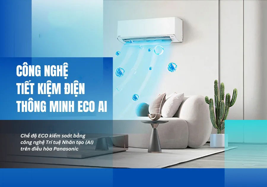 Nỗi lo hóa đơn điện mùa hè? Đã có điều hòa Panasonic CS-RU12CKH-8D với chế độ Eco AI