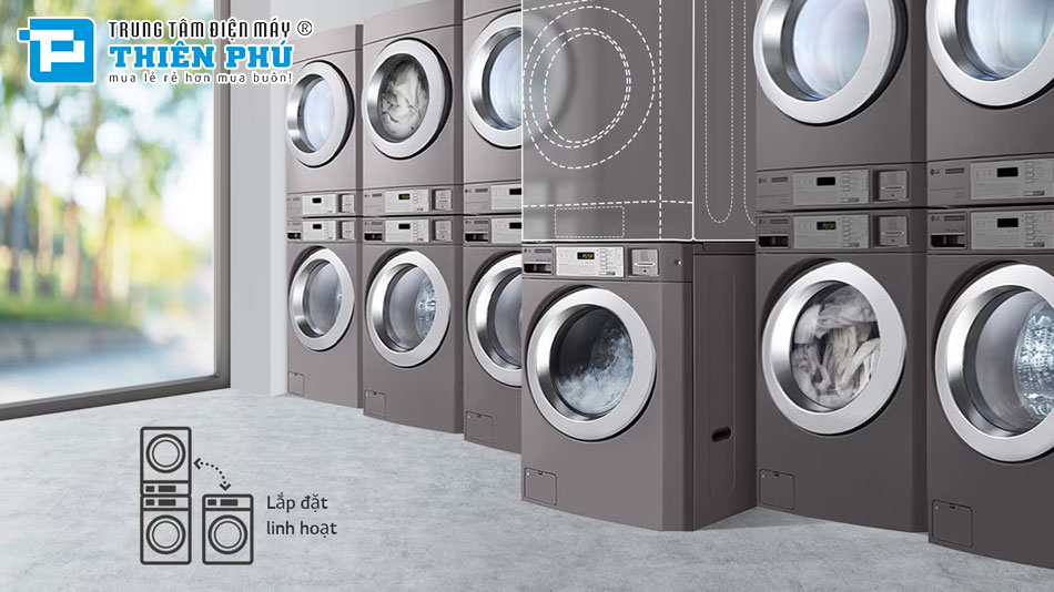 Máy Sấy Công Nghiệp LG Inverter 10.2Kg CDG27RUQPS