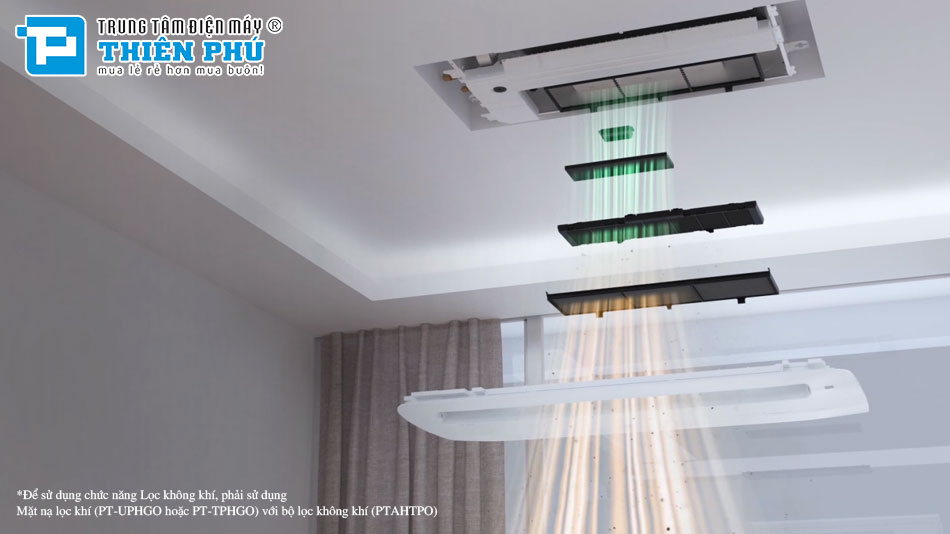 Điều Hòa Âm Trần LG 1 hướng thổi 2 Chiều Inverter ZTNW-GTLA1/ZUUW-GV1
