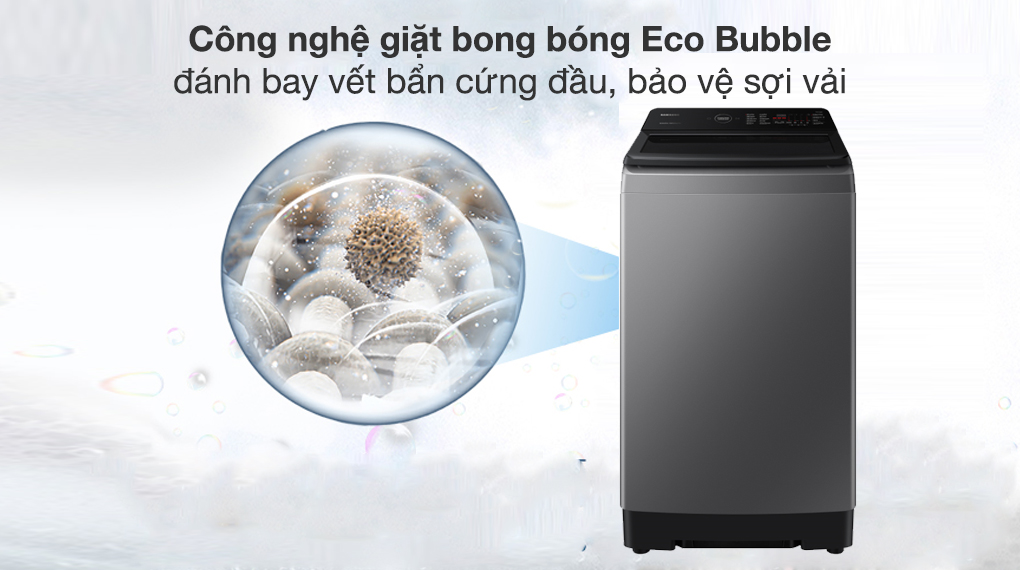 Khám phá công nghệ trên máy giặt Samsung lồng đứng WA40F12E4CSV: Digital Inverter, EcoBubble và Smart Check hoạt động ra sao?