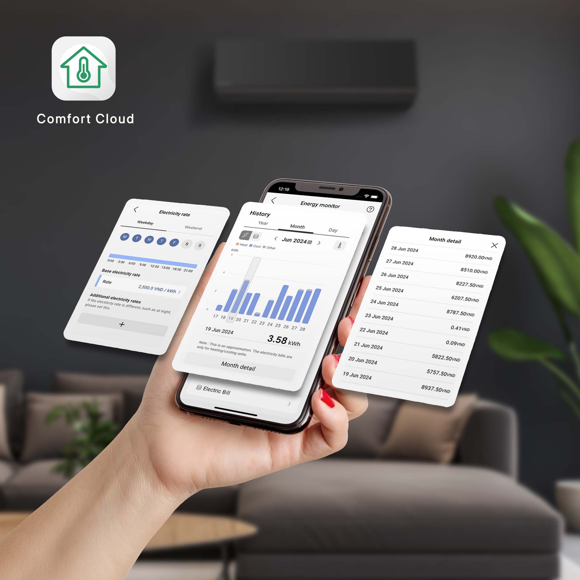 Cách kết nối App Comfort Cloud để điều khiển điều hòa Panasonic bằng điện thoại