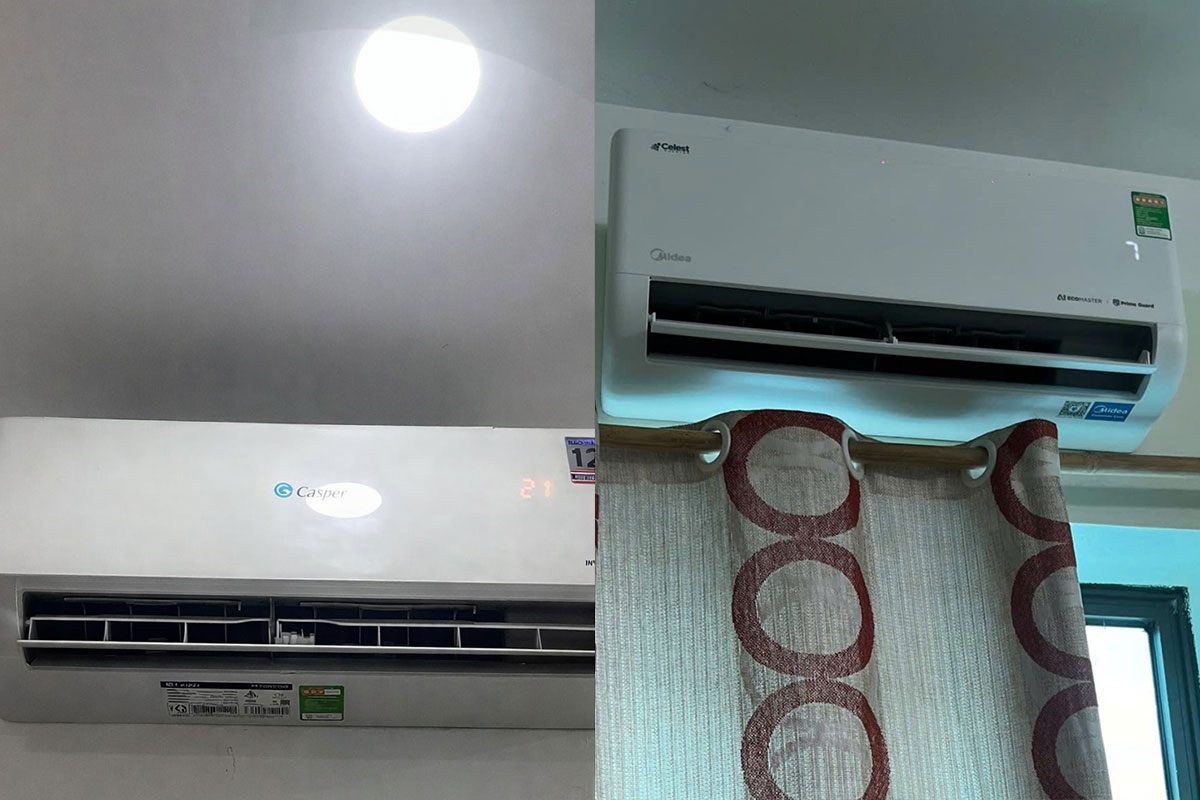 Cùng phân khúc dưới 15 triệu, nên chọn điều hòa Casper JC-24IU36 hay Midea MSCE-25CRFN8?