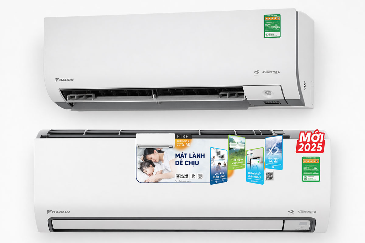 So sánh điều hòa Daikin FTKM25AVMV và FTKF25ZVMV, nên mua dòng cao cấp hay tầm trung?