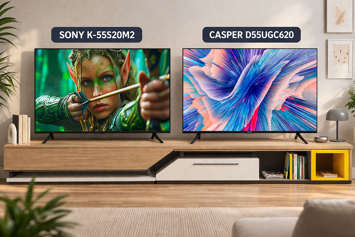 Nên chọn tivi Sony K-55S20M2 hay Casper D55UGC620, đắt xắt ra miếng hay rẻ mà chất?