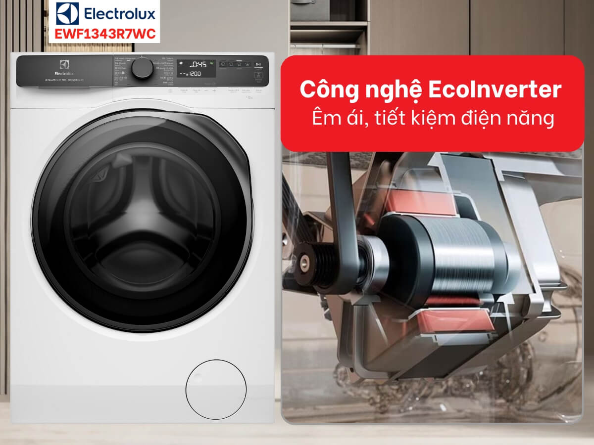Hướng dẫn sử dụng máy giặt Electrolux lồng ngang EWF1343R7WC tối ưu điện nước và độ bền