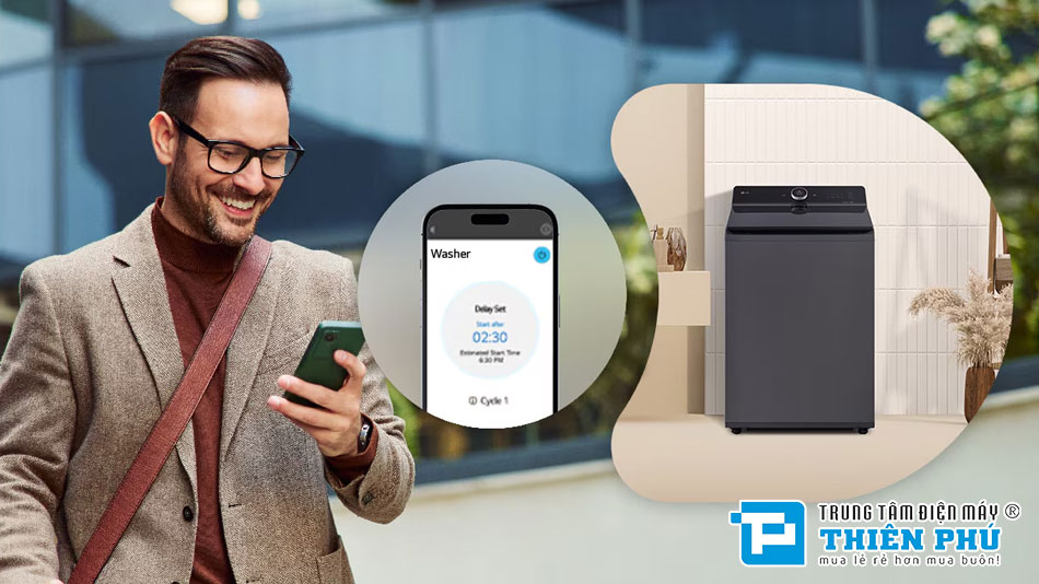 Hướng dẫn sử dụng máy giặt LG T2725SX5G tối ưu điện nước với AI DD và ThinQ