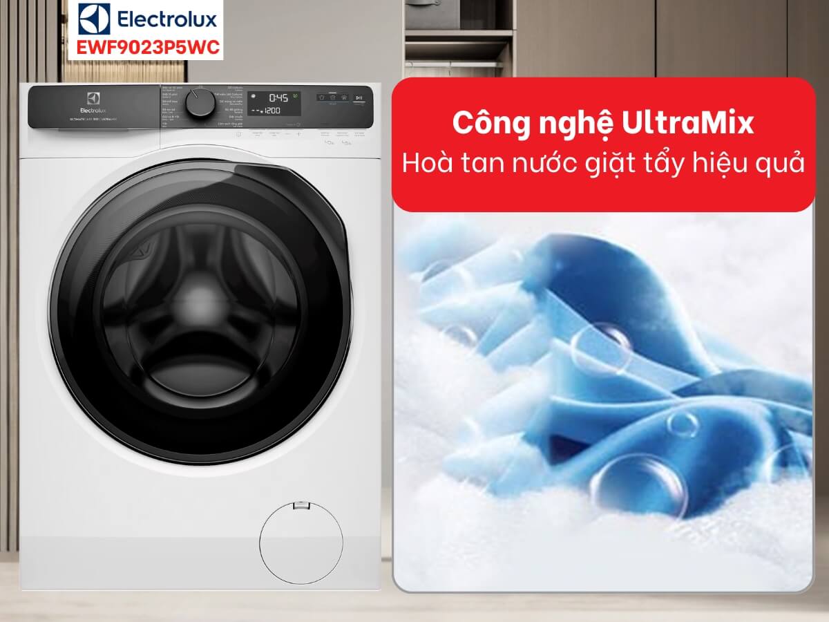 Có nên mua máy giặt Electrolux lồng ngang EWF1343P5WC không? Những công nghệ chăm sóc quần áo đáng chú ý