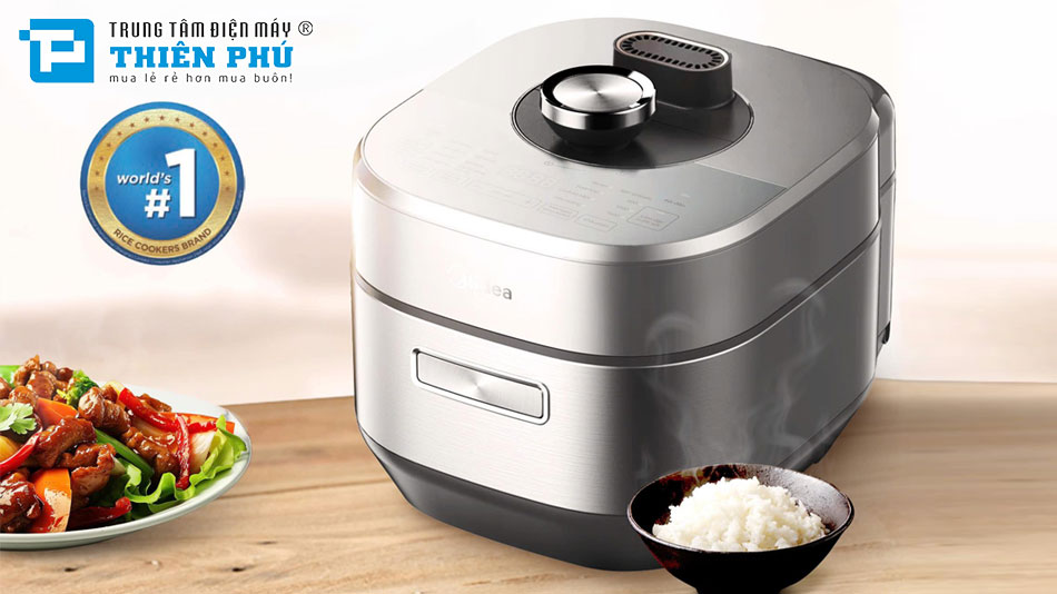 Nồi Cơm Điện Áp Suất Điện Tử Midea 1.8 Lít MY-S572VN(H)
