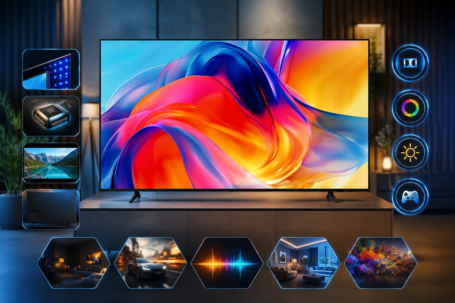 Smart Tivi Samsung Mini LED 50 Inch UA50M77H có đáng mua? Đánh giá toàn diện