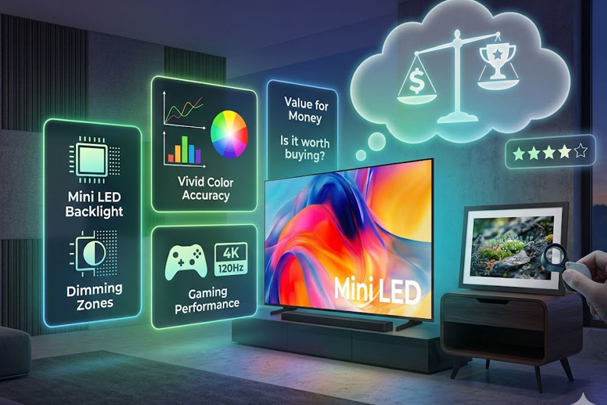 Smart Tivi Samsung Mini LED 50 Inch UA50M77H có đáng mua? Đánh giá toàn diện