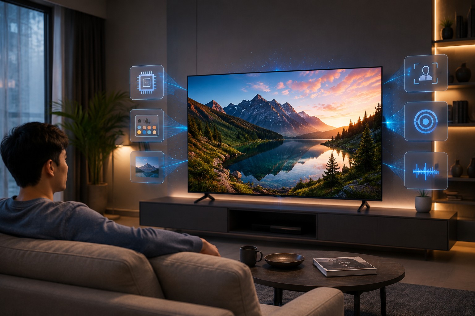 Khám phá sức mạnh từ công nghệ Vision AI trên tivi Samsung UA55M80HAKXXV