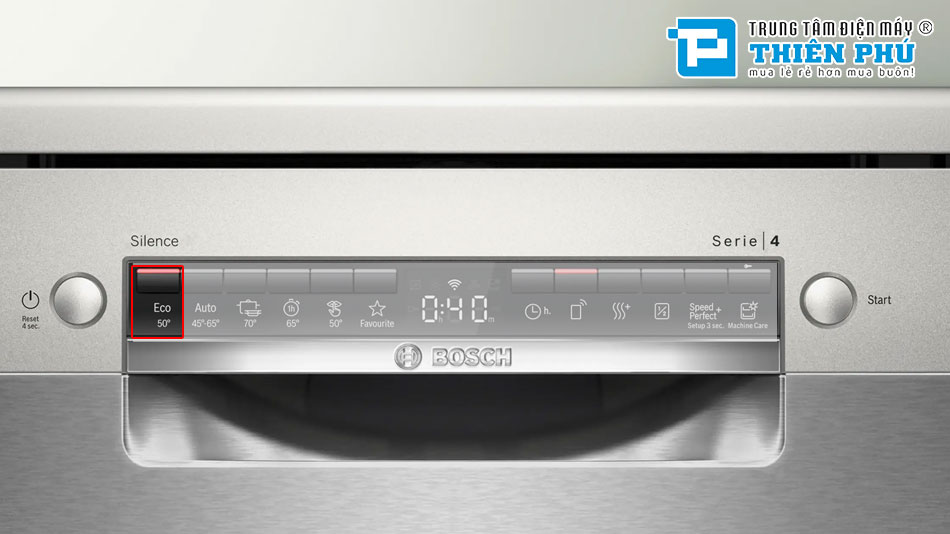 Máy Rửa Bát Bosch SMS4HTI16E 13 Bộ Series 4