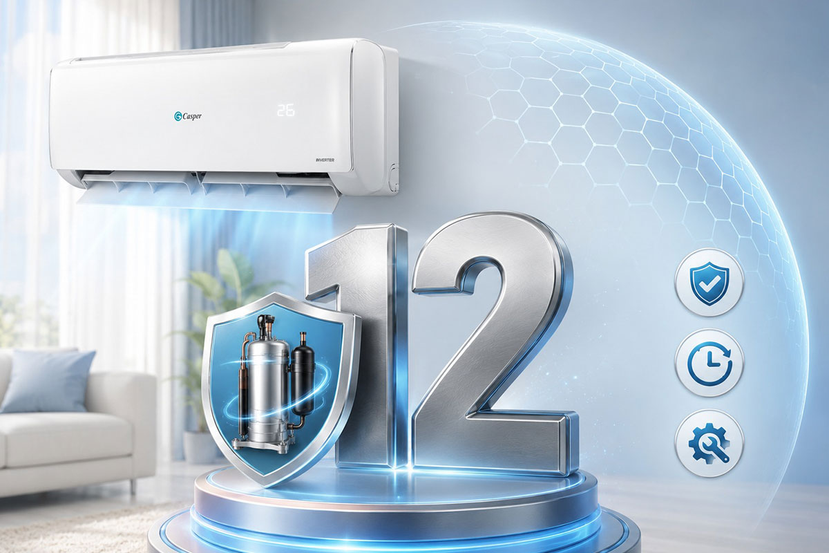 Chính sách bảo hành máy nén 12 năm của điều hòa Casper JC-24IU36 có gì đặc biệt?